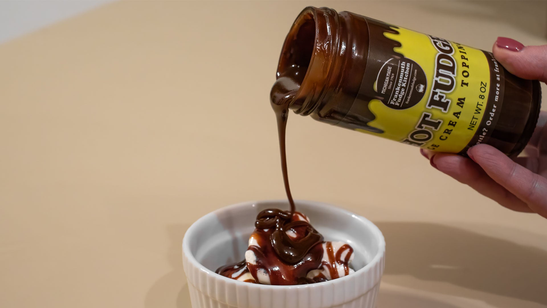 Hot Fudge Ice Cream Topping Frankenmuth Fudge Kitchen Hot Fudge Ice Cream Topping Frankenmuth Fudge Kitchen