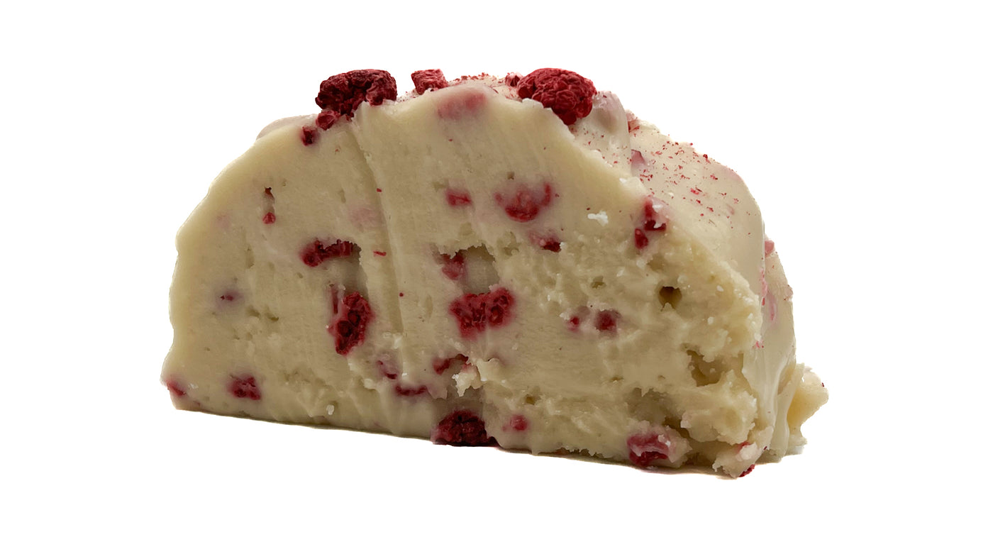 Vegan Lemon Raspberry Fudge