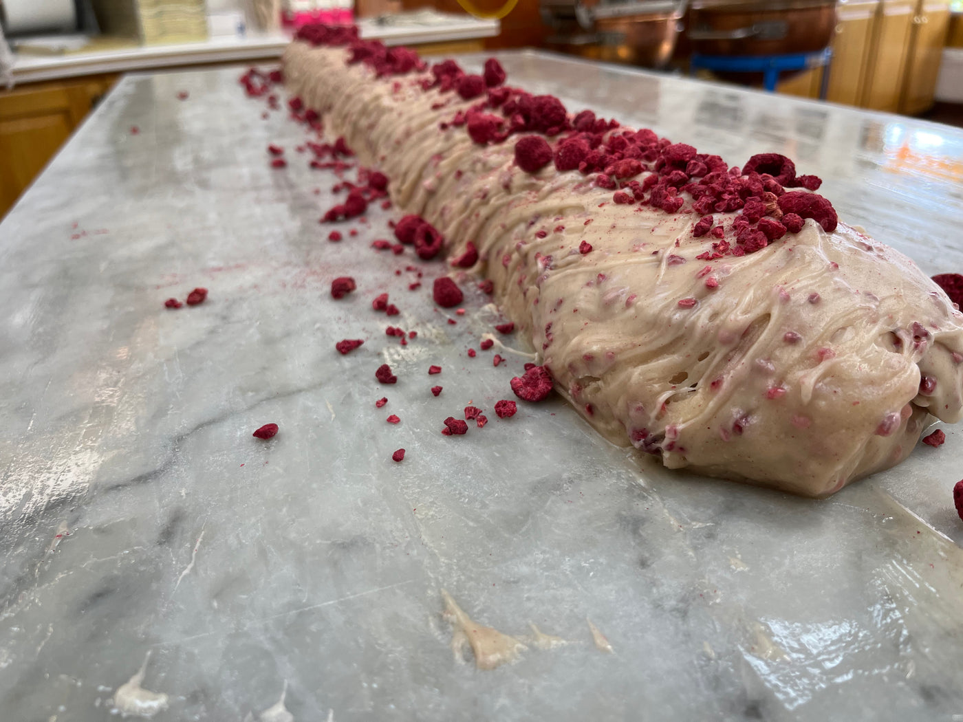 Vegan Lemon Raspberry Fudge