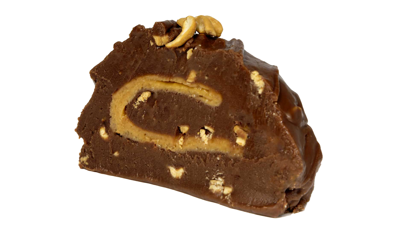 Salted Caramel Cashew Fudge
