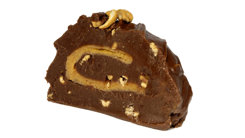 Salted Caramel Cashew Fudge