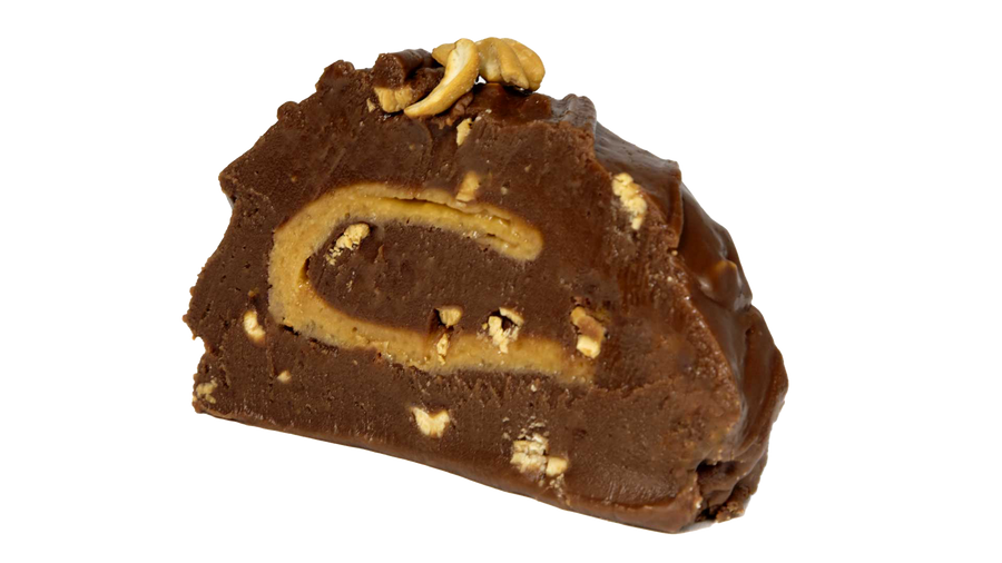 Salted Caramel Cashew Fudge