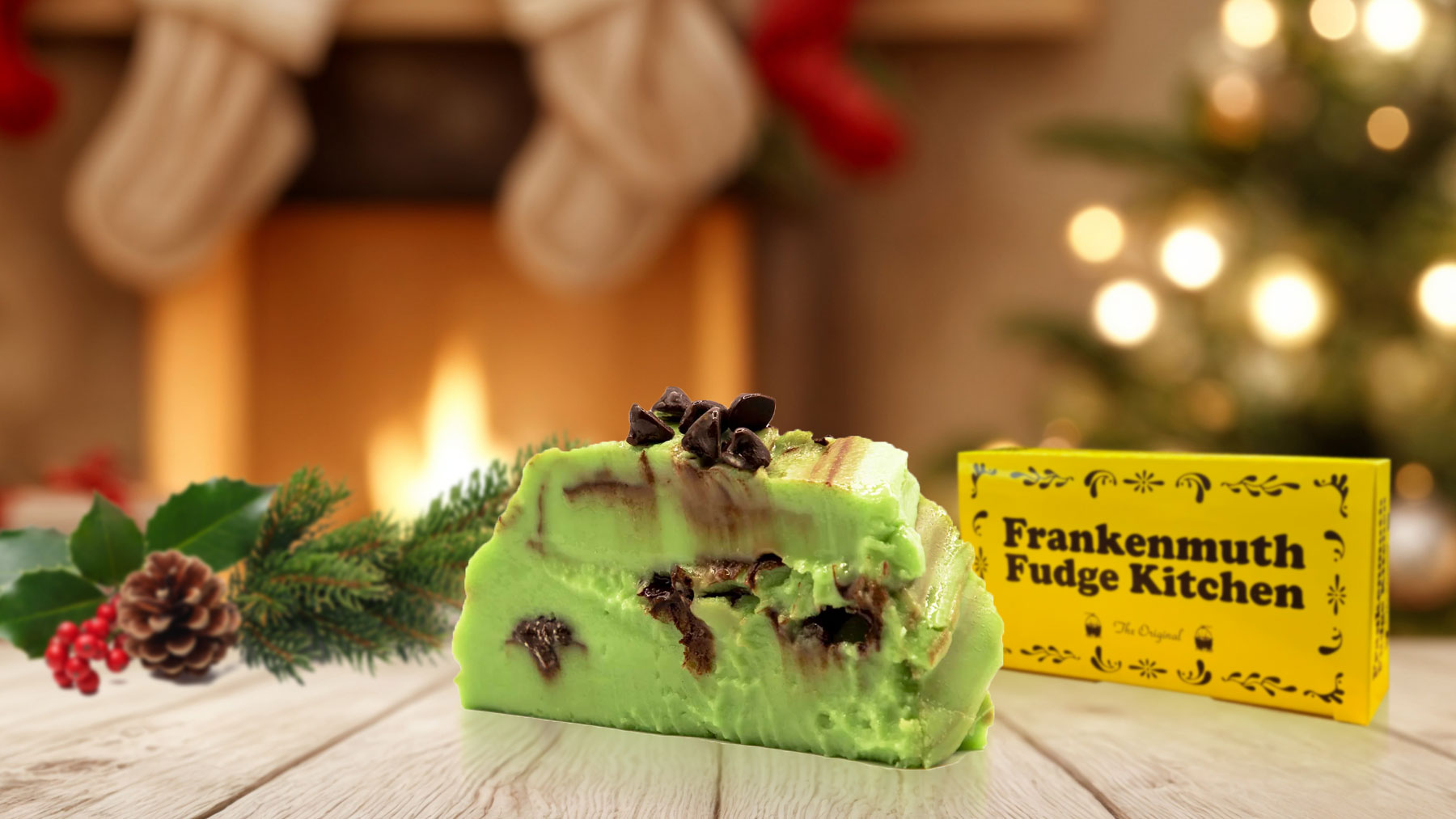 Mint Chocolate Chip Fudge